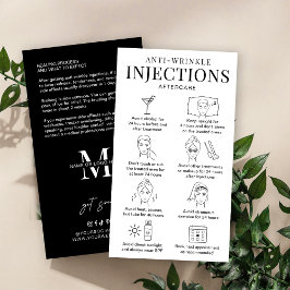 Minimal salon för antiskrynklingsfyllning i efterb visitkort