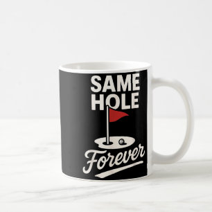 Minimal Samma Hål För Evigt Rolig Golf Kaffemugg