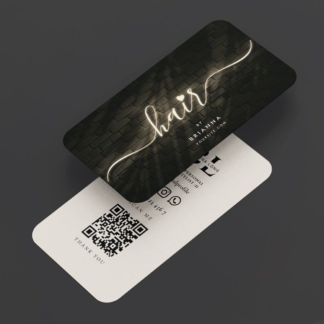 Minimal Sand Estetisk Frisör Makeup Artist Visitkort (Minimal Sand Aesthetic Hair Stylist Makeup Artist Business Card
)