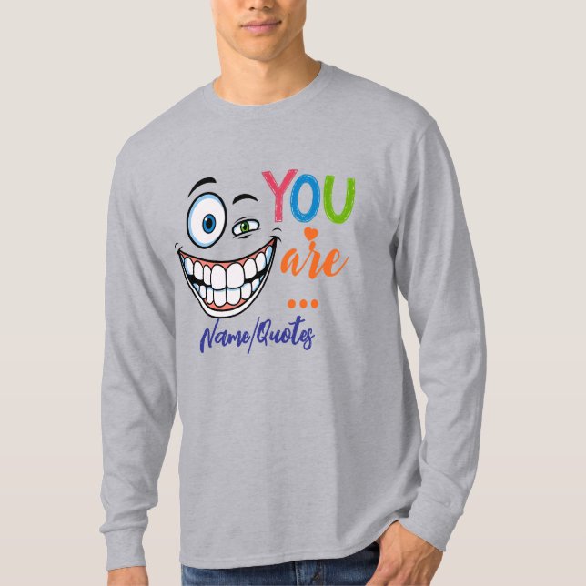 Minimal Sarcastic Quote T Shirt (Framsida)