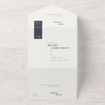 MINIMAL SCANDI BLACK WHITE MONOGRAM BRÖLLOP
