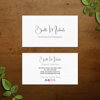 Minimal Signatur för Modedesigner
