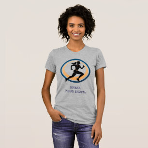 Minimal Silhouette Rörelse T-Shirt - Modern grafik