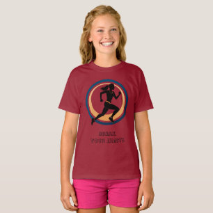 Minimal Silhouette Rörelse T-Shirt - Modern grafik