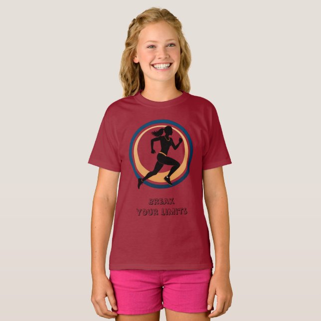 Minimal Silhouette Rörelse T-Shirt - Modern grafik (Hel framsida)