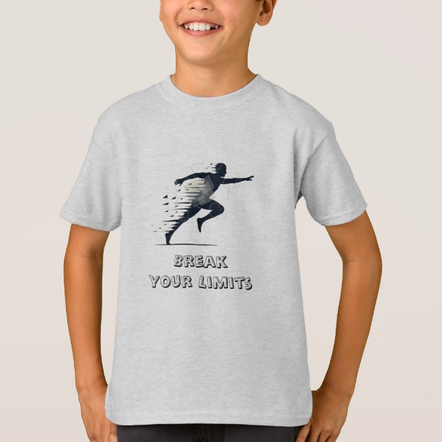 Minimal Silhouette Rörelse T-Shirt - Modern grafik (Framsida)