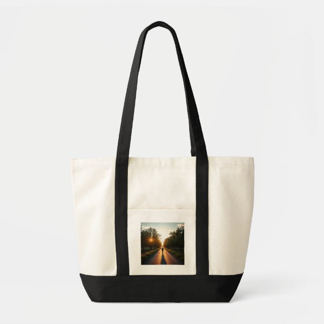  Minimal Silhouette Tote Bag Tygkasse (Framsidan)