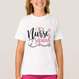Minimal Sjuksköterskegarderob T-shirt | Enkel Söt