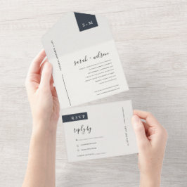 MINIMAL SKANDI BLACK & WHITE MONOGRAM BRÖLLOP ALL