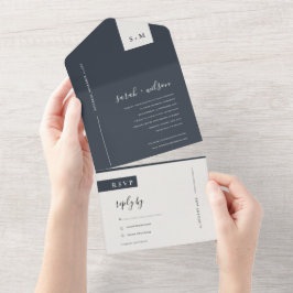 MINIMAL SKANDI BLACK & WHITE MONOGRAM BRÖLLOP ALL
