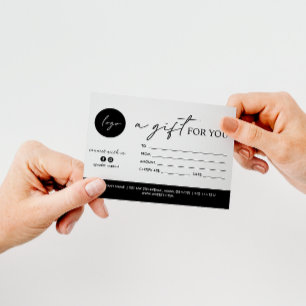 MINIMAL SKRIPT EN GIFT FÖR DIG LOGOTYP SOCIAL-KONT