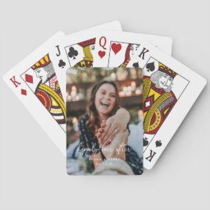 Minimal skript "Happily Ever After" Parfoto Casinokort