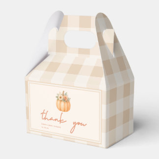 Minimal Skript Höst Pumpa Baby Shower Tack Presentaskar