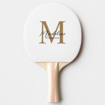 Minimal Skript Kalligrafi Guld Monogram