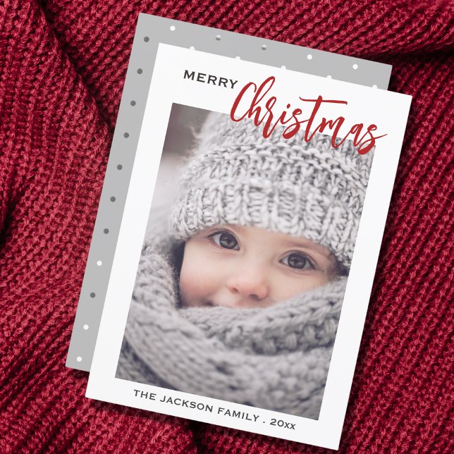 Minimal skriptfoto God jul Julkort (Skapare uppladdad)