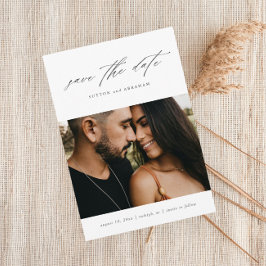 Minimal skriptfoto spara datumet