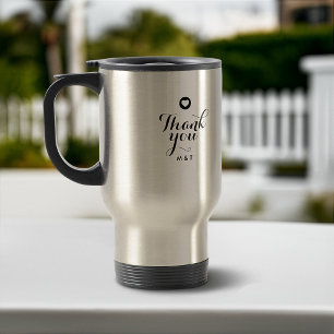 Minimal skripthjärtpar Monogrammed Tack Resemugg