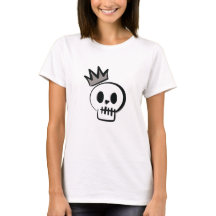 Minimal Skull med Krona - Coola Halloween