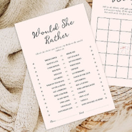 Minimal skulle hon hellre Möhippa spel