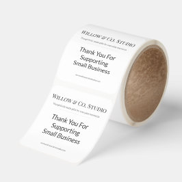 Minimal Small Business  Fyrkantigt Klistermärke