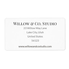 Minimal Small Business Shipping Fraktsedel