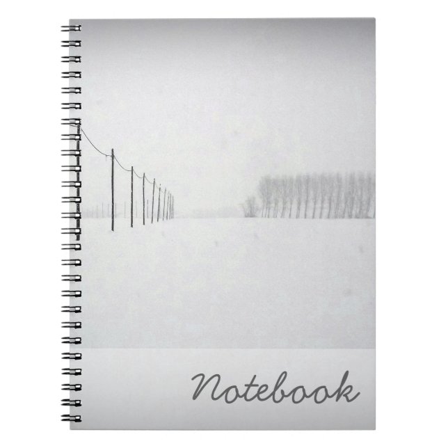Minimal Snö-bärbar dator Anteckningsbok (Framsidan)