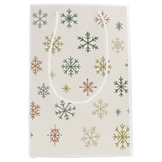 Minimal Snowflakes Seamless Pattern