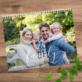 Minimal Snyggt Skapar ditt eget familjefoto 2026 Kalender