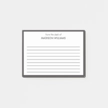 Minimal Snyggt Trendig Modern post-it-anteckning