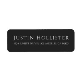 Minimal sofistikerad | Returadress av kol Returadress Etikett