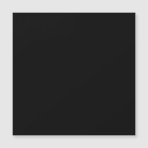 Minimal Solid Black Magnetisk Inbjudningskort