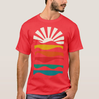 Minimal soluppgång och vinkar TShirt T Shirt
