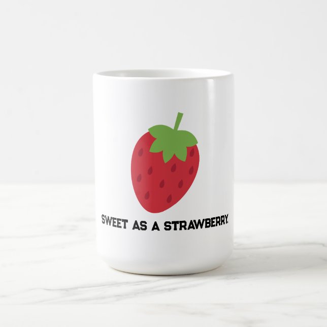 Minimal sötsak jordgubbsmugg för te eller kaffe  kaffemugg (Center)
