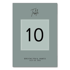 Minimal spridning i Bröllop Bordsnummer