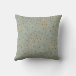 Minimal Star Pattern Throw Pillow in Sage Green Kudde