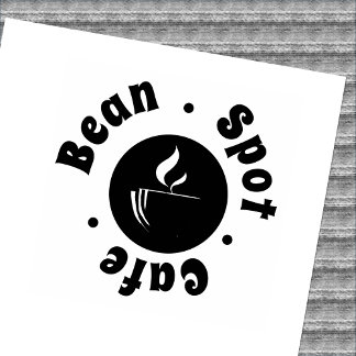 Minimal stiliserad förmånskafé för Logotyp i Kopp Stämpel