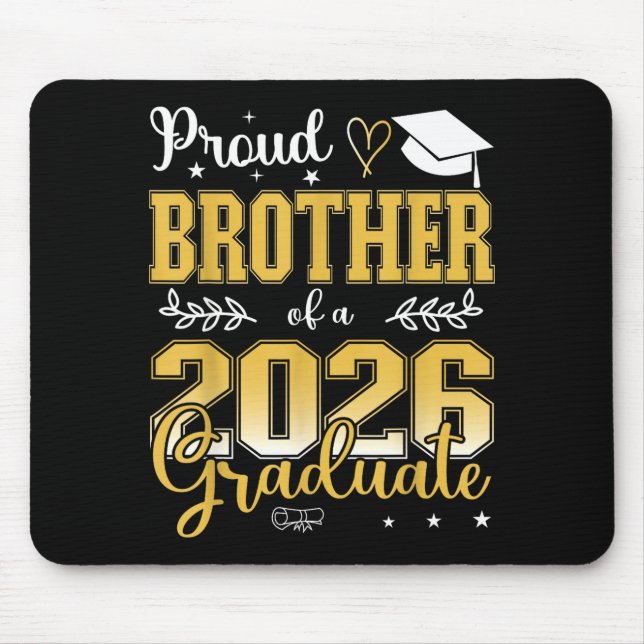 Minimal stolt bror klass 2026 examen musmatta (Framsidan)