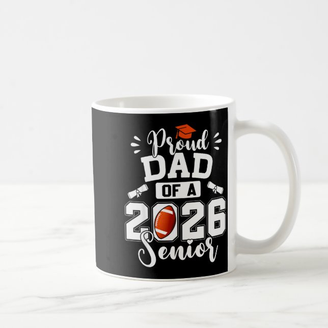 Minimal stolt pappa 2026 Seniorfotboll Kaffemugg (Höger)