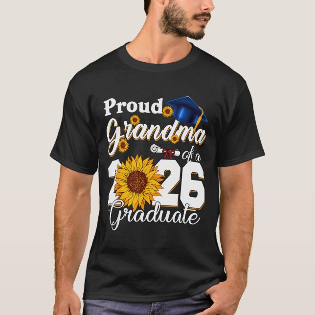 Minimal Stolthet Mormor 2026 Examen För T Shirt (Framsida)