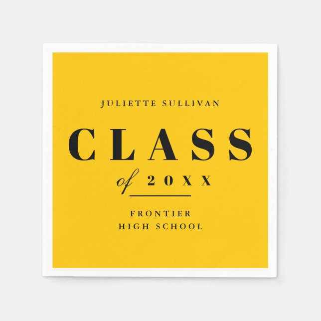 Minimal Studentfest Pappersservett (Framsidan)