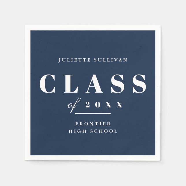 Minimal Studentfest Pappersservett (Framsidan)