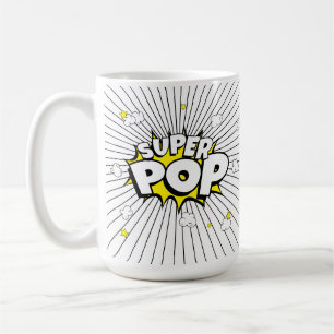 Minimal SUPER POP! Tecknad serie Popkonst Popcorn Kaffemugg