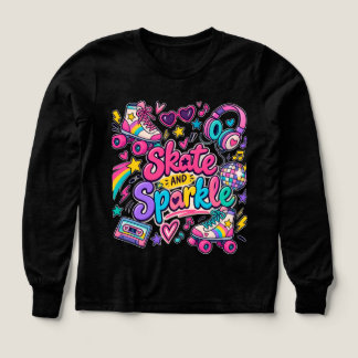 Minimal svart broderad skjorta t shirt
