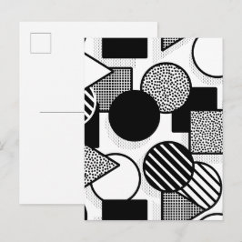Minimal svart design III Vykort