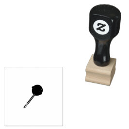 Minimal svart silhuett av sugkaramell stämpel