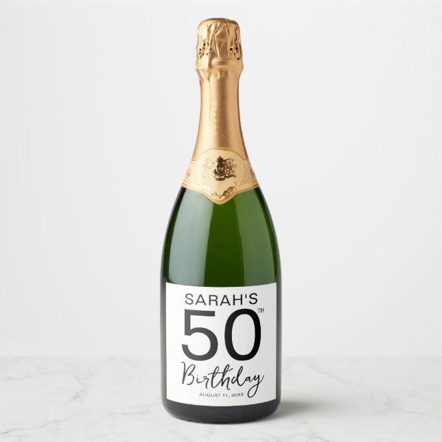 Minimal Svart Vit 50-årsfest (Framsida)