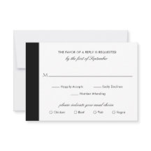 Minimal svart vit klassisk Elegant Modern Bröllop