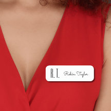 Minimal svart vit monogram Elegant, klassiskt