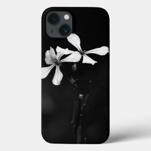 minimal svartvit blommigt