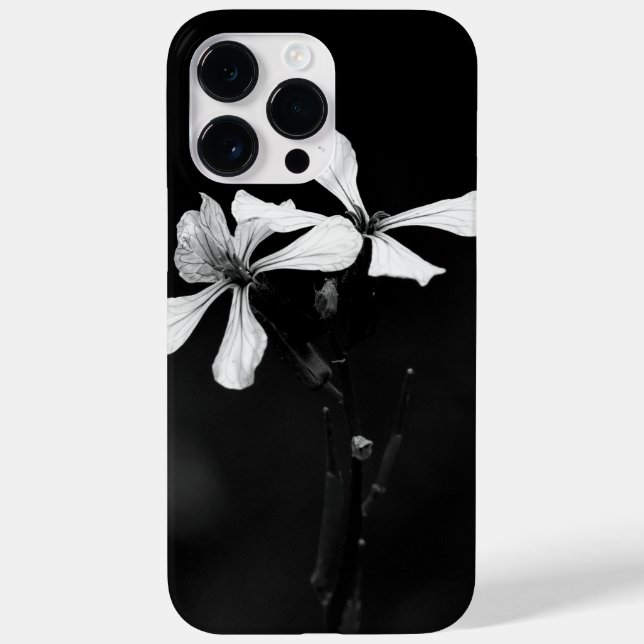 minimal svartvit blommigt (Baksida)